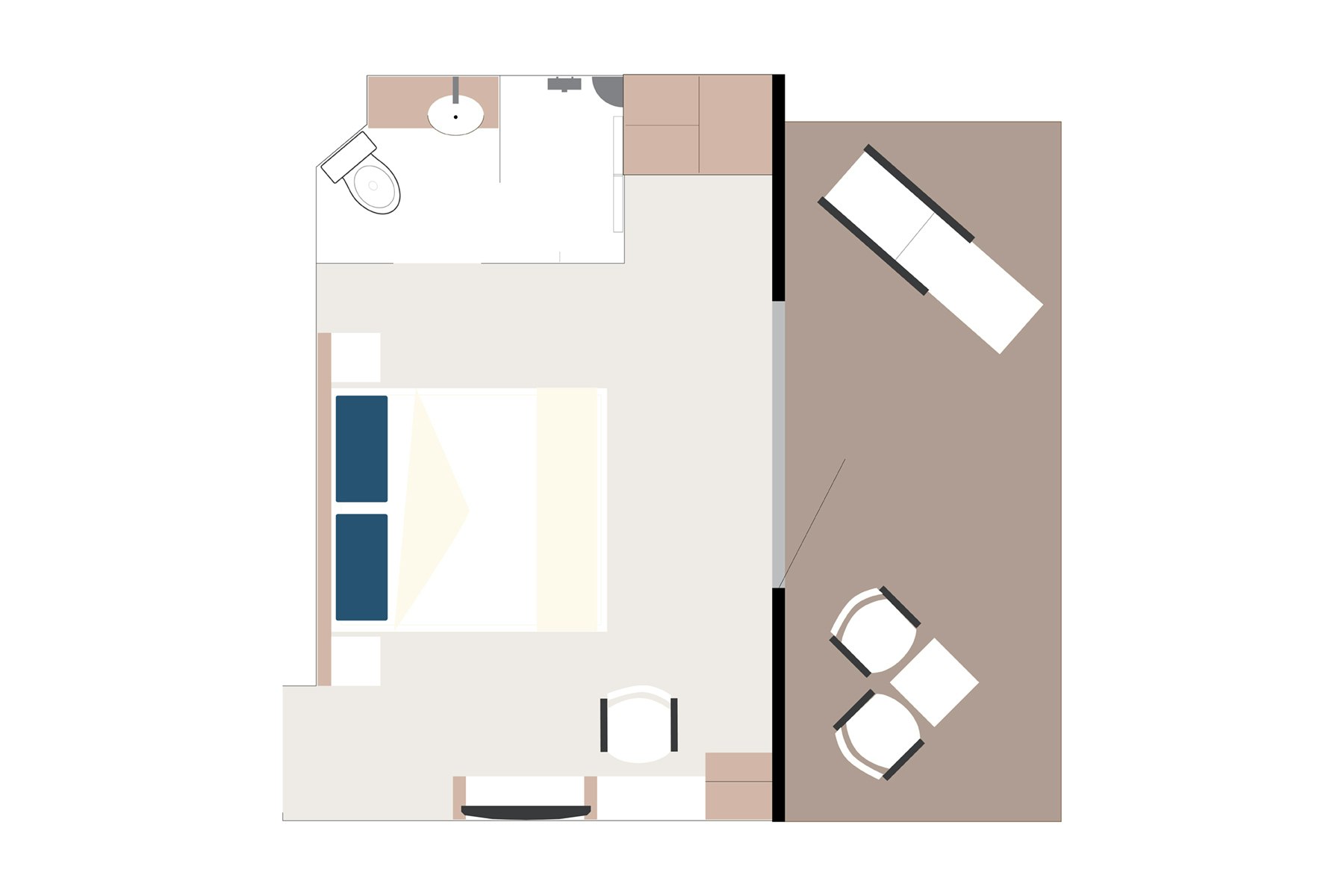 Balcony Stateroom Superior Floorplan