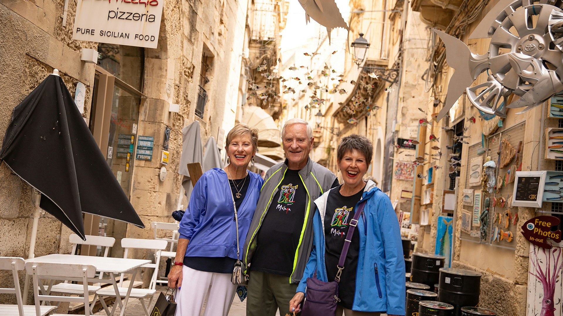 A Smiling Group in Syracuse, Italy, Pia Harboure