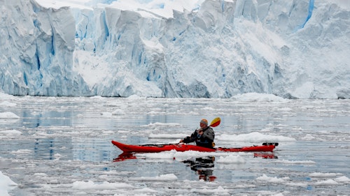 Kayaking at Paradise Harbour, Antarctica, David Jaffe