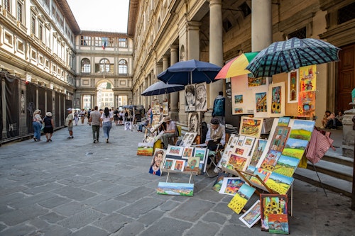 Street Artists, Florence, Italy, Pia Harboure