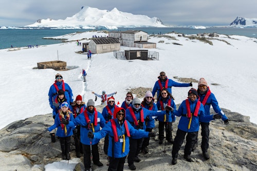 Smiling Group in Antarctica, Pia Harboure