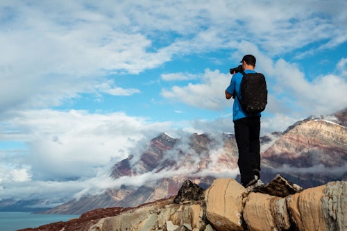 Passenger taking a Photo, Greenland, Tyson Mayr