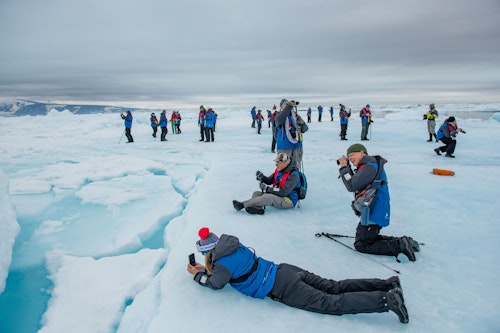 Passengers on Sea Ice, Greenland, Max Seigal