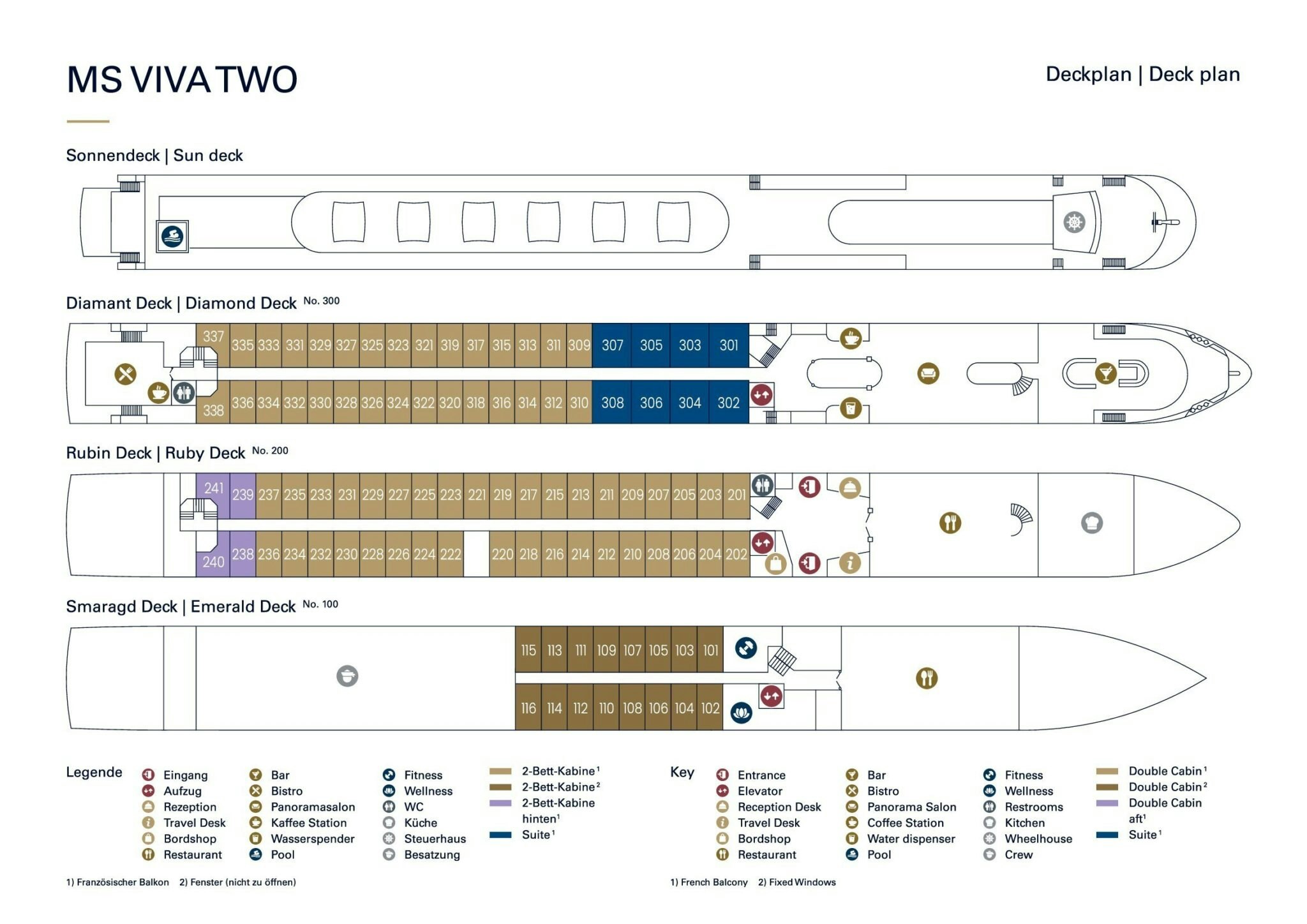 The sylvia Earle Deck Plan