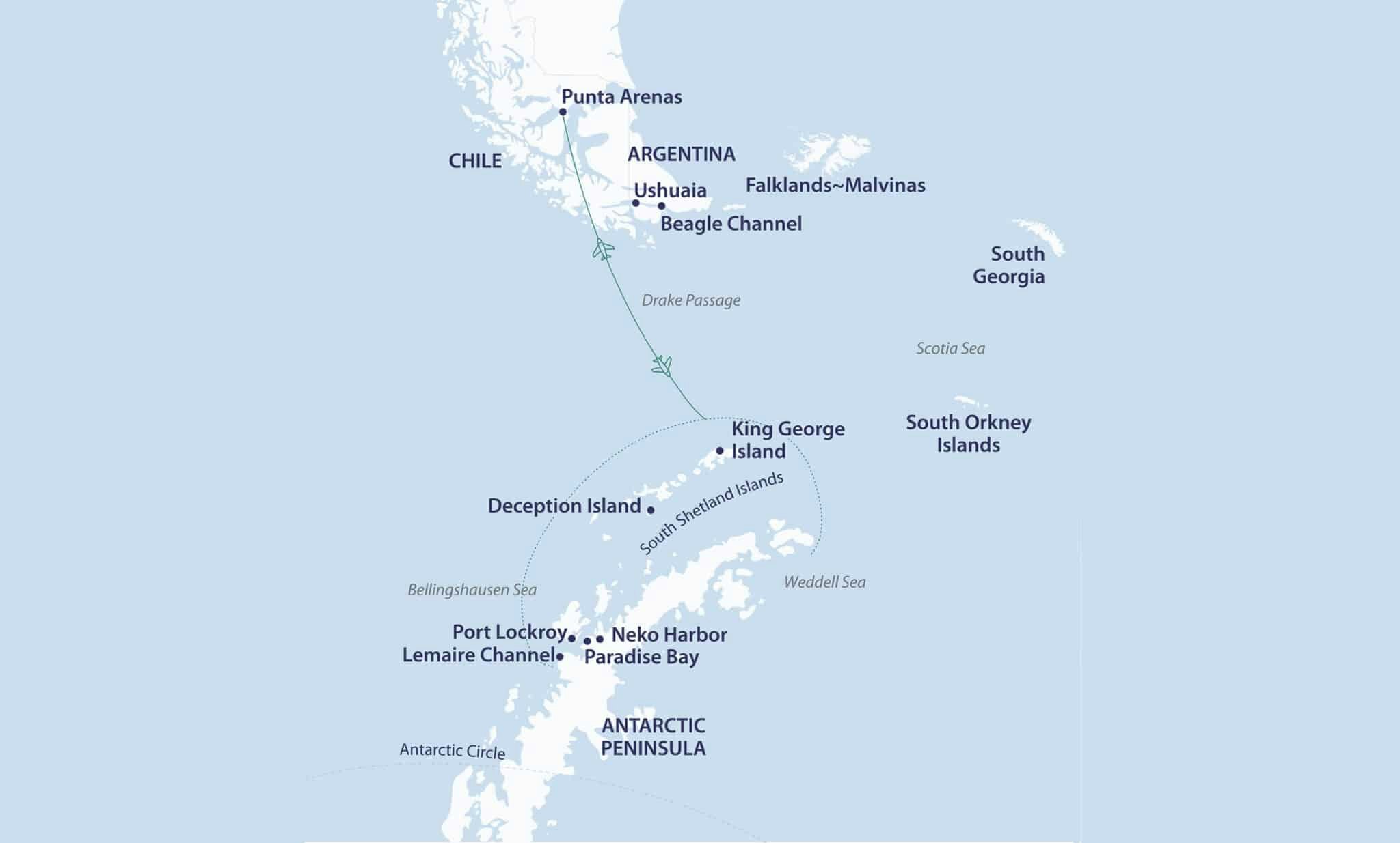 APF013S Women Expedition Fly the Drake Map
