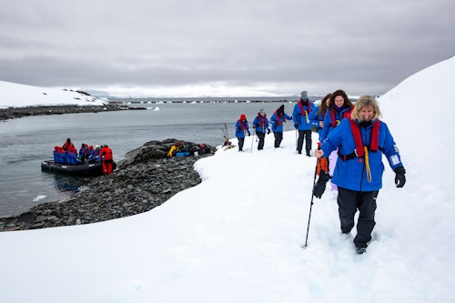 Hiking in Antarctica, Pia Harboure