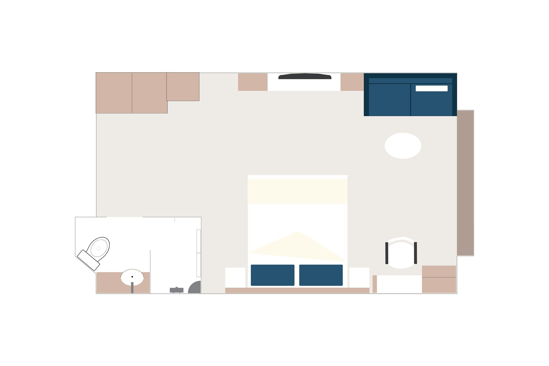Vantage Stateroom Superior Floor Plan