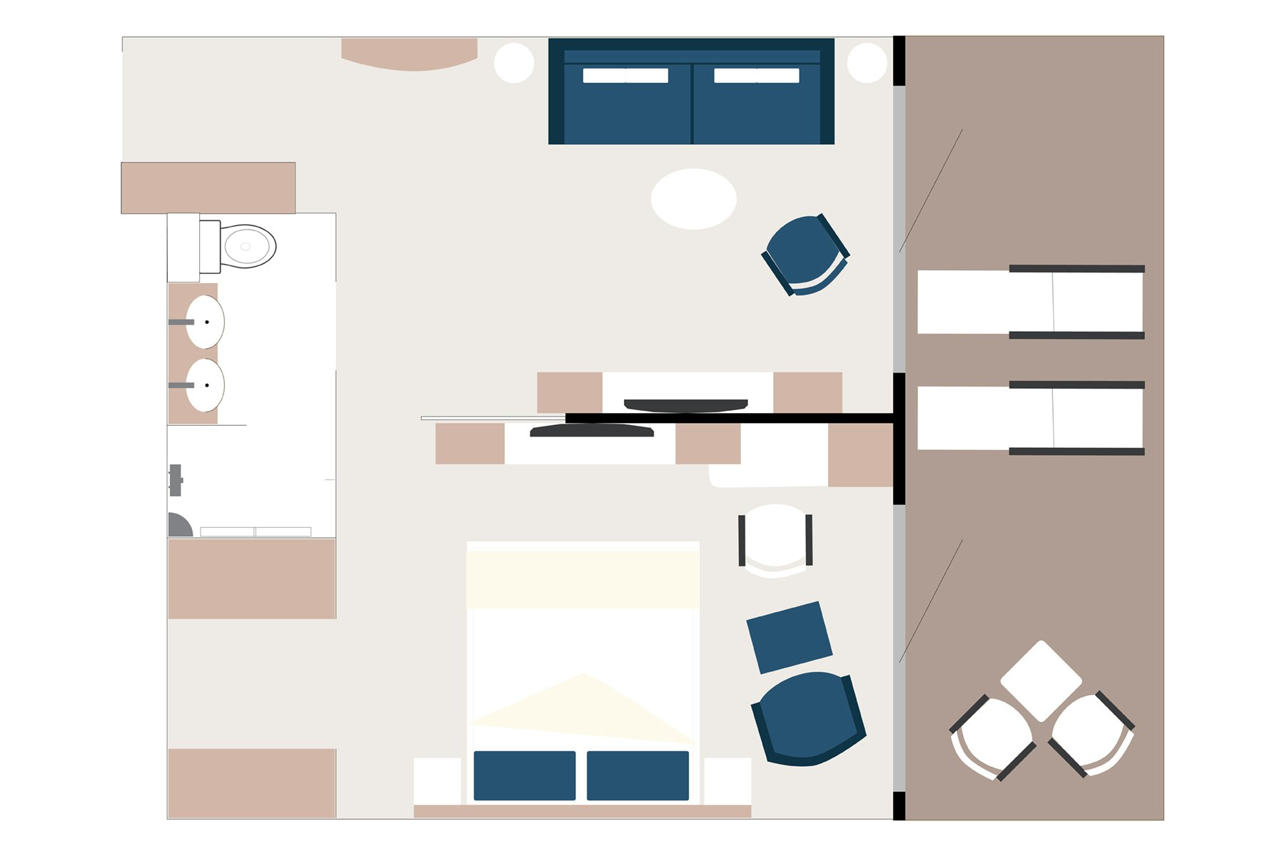 Captain's Suite Floorplan