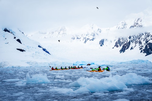 Kayaking, Paradise Bay, Antarctica, Tyson Mayr