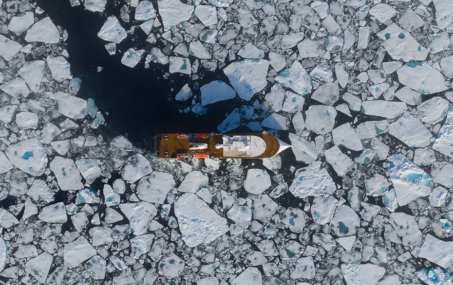 The Greg Mortimer in Pack Ice, Svalbard, Fiona Wardle
