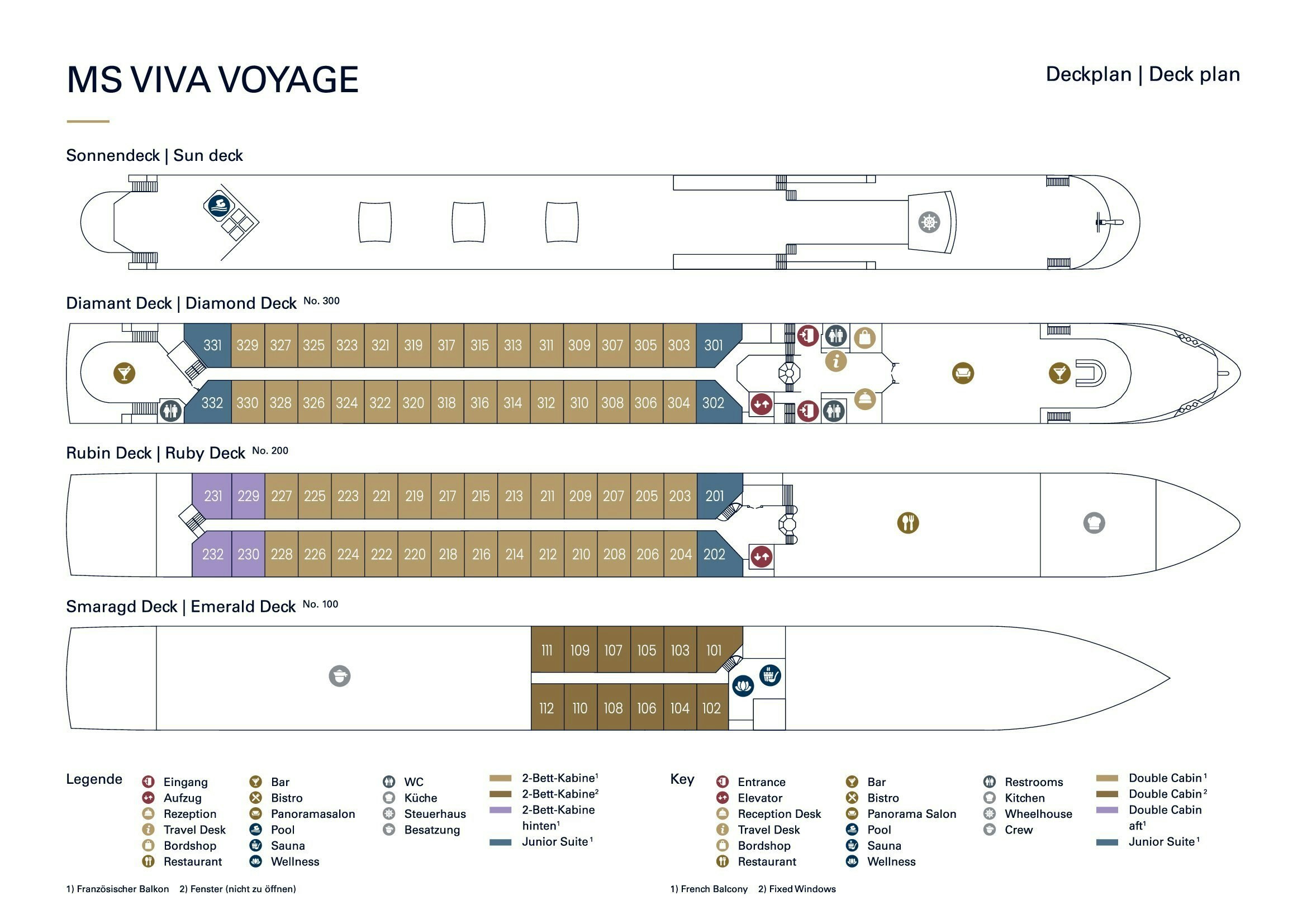 The sylvia Earle Deck Plan