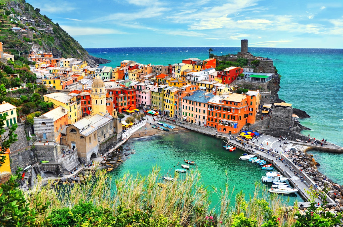 The village of Vernazza, Cinque Terre, Italy