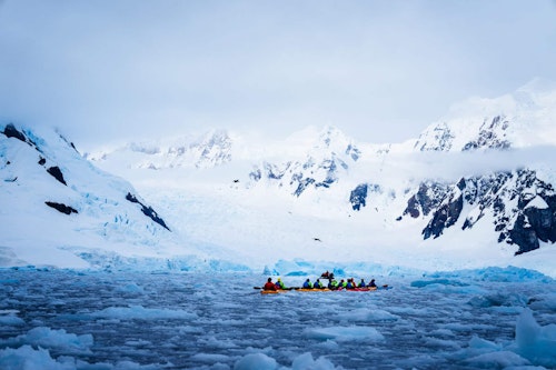 Kayaking, Paradise Bay, Antarctica, Tyson Mayr